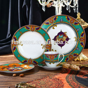 20 Pieces Luxury Fine Porcelain Dinner Set