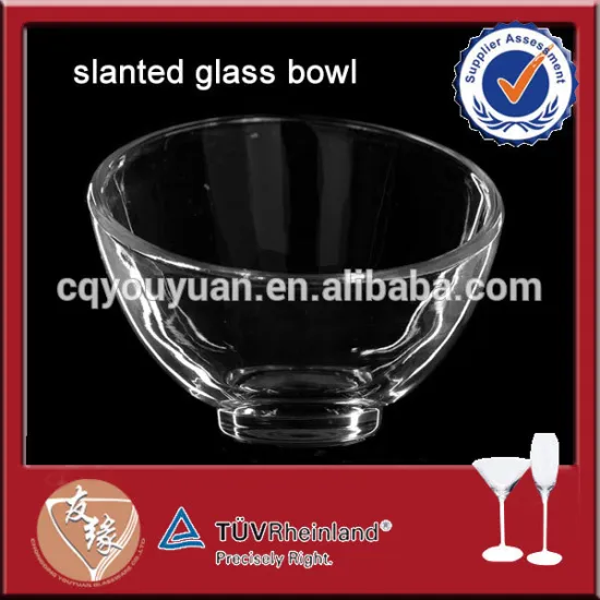 Pretty 130ml slant small glass bowl for nut