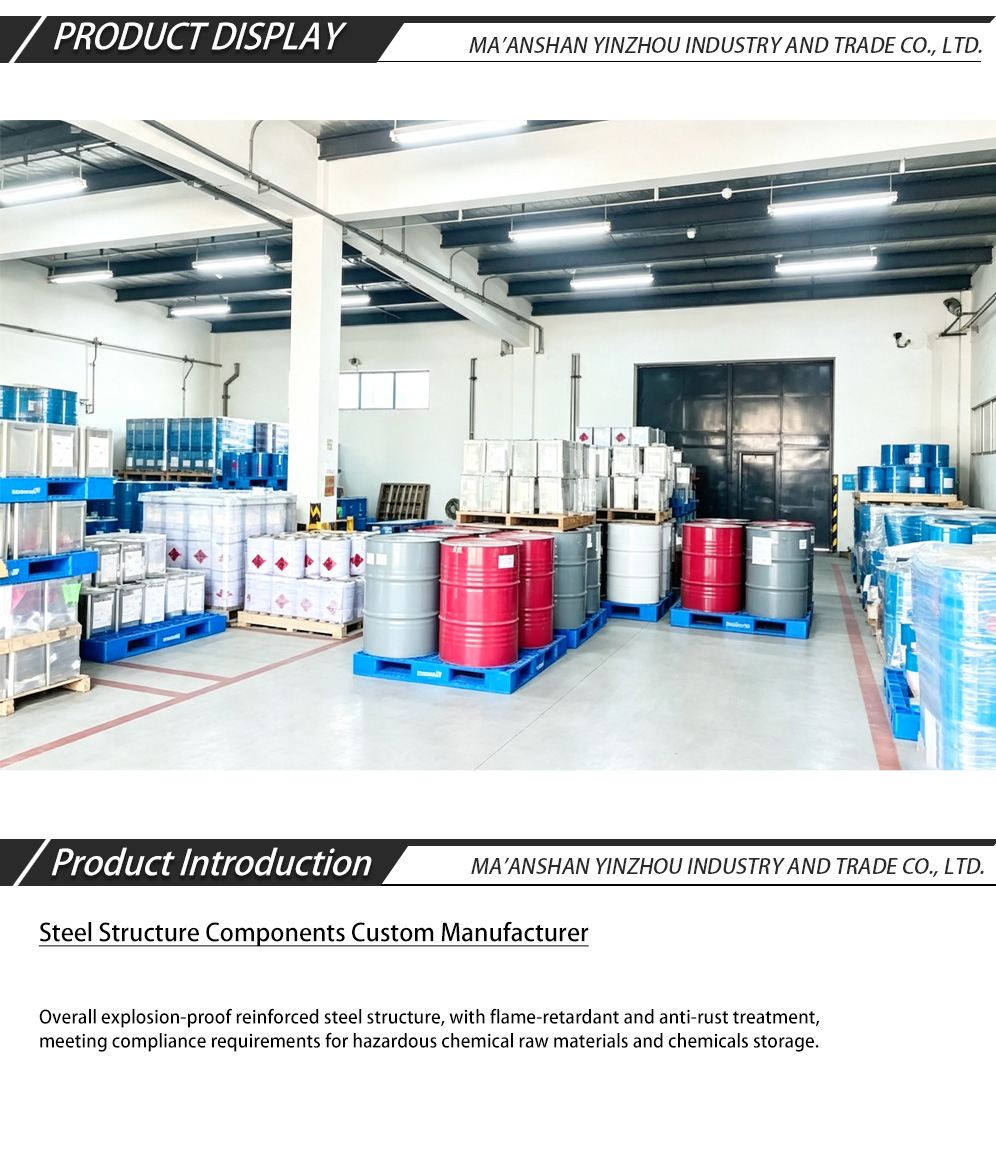 Explosion-proof steel-structured hazardous chemicals warehouse-x