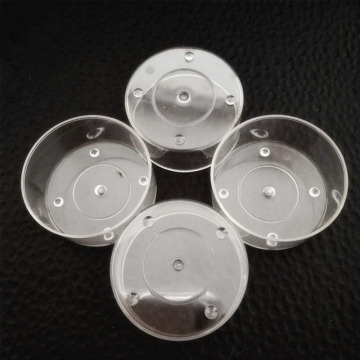 Vintage Clear Hand Crafted plastic Tealight Candle Holders