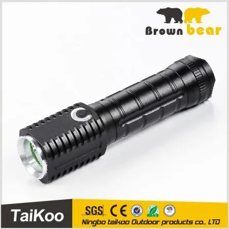 newest portable handled rechargeable super bright flashlight