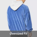 Blue And White Color Matching Men's Hoodiesd