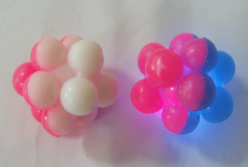 Flashing Two-tone Atom Knobby Bounce Balls