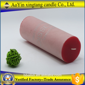 Paraffin Wax Scented Pillar Candle with SGS and BV in factory price