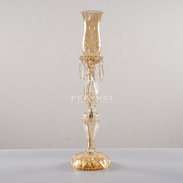 Gold Candlesticks Crystal Candelabra - Wedding Centerpieces & Decorative Tea Light Holders