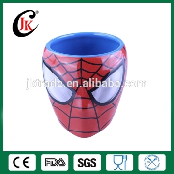 Groothandel met de hand geschilderde cartoon 3D Spider-Man keramische mok