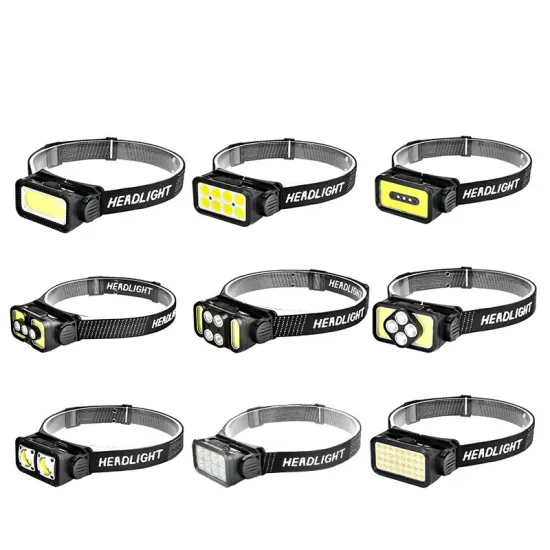 New 90-Degree Pivotal LED Mining / Night Running Rechargeable Headlamp - Waterproof