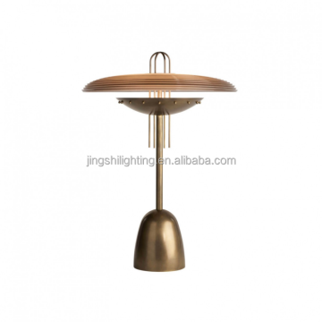 Modern Luxury Brass and Glass Bedside Lamp Cabinet with Bookcase