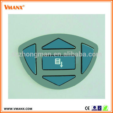 silicone push button membrane switch with conductive silver ink