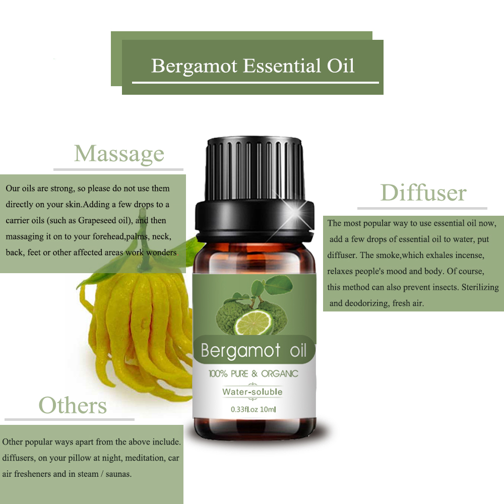 Wholesale Custom Bergamot Essential Oil For Aromatherapy