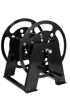 100ft Black Steel RV Electrical Cord Roll