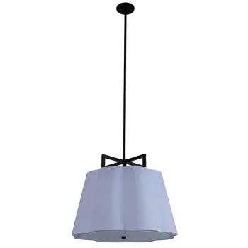 UL Listed Modern Linen Pendant Lights for Dining Rooms and Public Areas