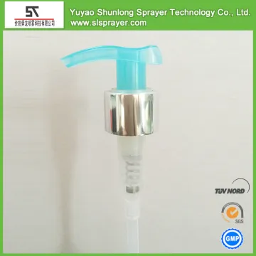 Non spill plastic hand lotion dispenser pump