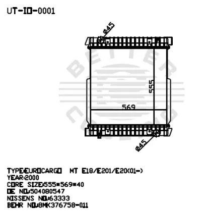 Truck Radiator For IVECO