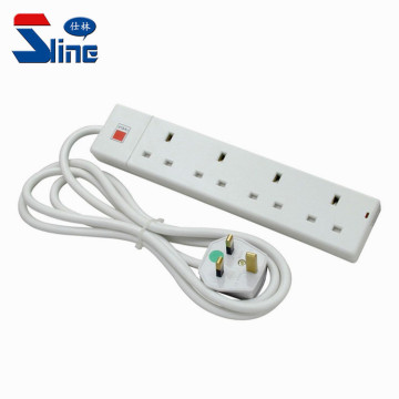 BS 1363 Standard British 4 Way Schocket Power Strip 13A 250V με έγκριση ASTA