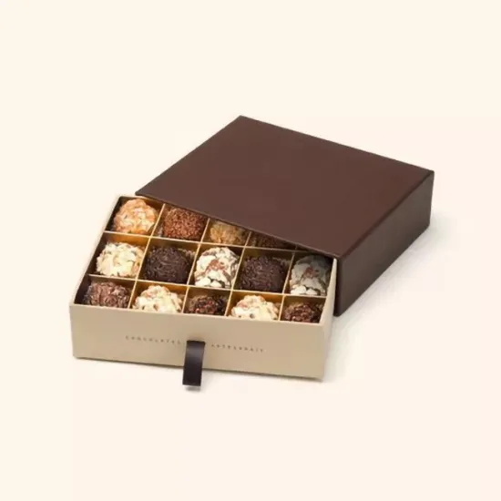 Custom Luxury Chocolate Gift Boxes with Divider Inserts