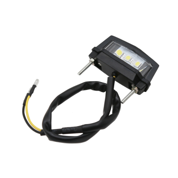 High-Class LED Motorcycle License Plate Light - Durable DC 12-Volt Universal Fit