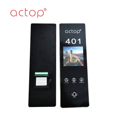 Hotel LED back light electronic doorplates