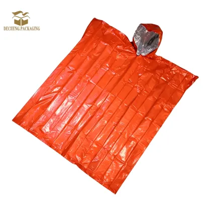 Outdoor Camping Survival Raincoat Emergency Blanket