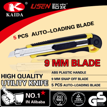 Stationery Cutter 9mm Snap Off Blade 5pc cutter knife