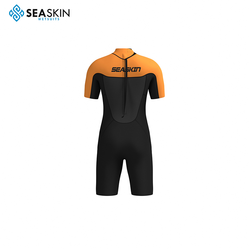 Seaskin Berkualitas Tinggi Jas Basah untuk Pria 2mm CR Neoprene Spring Suit Wetsuit Snorkeling