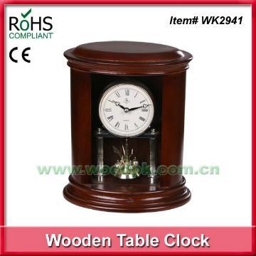 2013 promotional business gift craft quartz wood clock