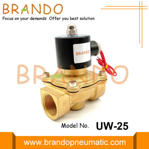 1 `` UW-25 Uni-D نوع النحاس صمام الملف اللولبي 220 فولت