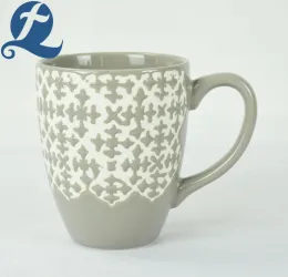 Accept custom printed wholesale price relief coffee mug