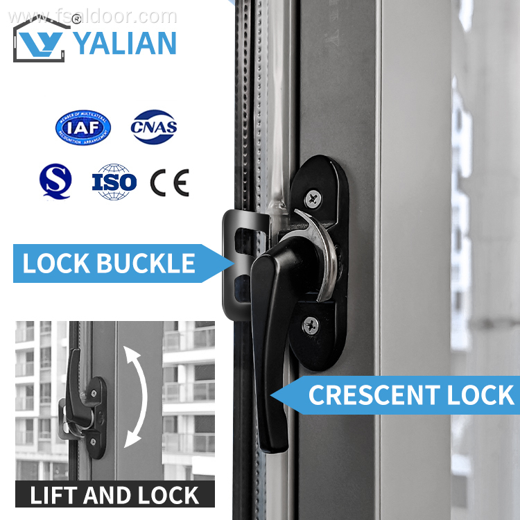 Aluminum Alloy Sliding Windows System Double Glass