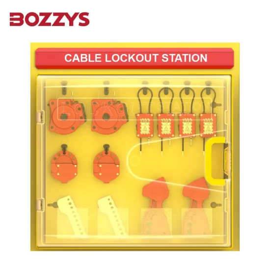 Dustproof Visual Safety Lockout/Tagout Management Board Station with Transparent Door Cover for Industry