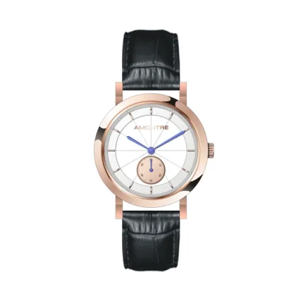 Men`s Ultrathin Swiss Quartz Watch Genuine Leather