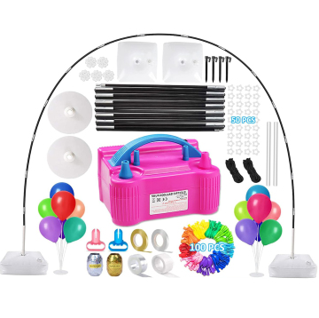 Complete Party Decoration Kit: Electric Balloon Pump, Balloon Arch, and Stand for Weddings, Birthdays, Baby Showers, Graduations & More