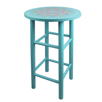 Hellblaue Farbe Indien und Pakistan Druck Design Bar-Stuhl