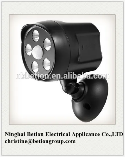 Solar LED Bright Spotlight with Infrared Motion Sensor 250-Lumen Weatherproof 5LED spotlight garden motion light