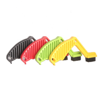 Car Detailing Foam Pad Wash Tools - Abrasive Brush with Plastic Handle for Wax Removal and Desalination