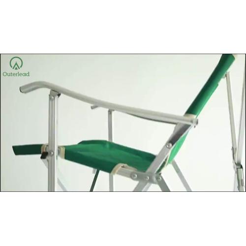 big camping chair Outdoor Camping Furniture Adjustable Aluminum Folding Chair Manufactory