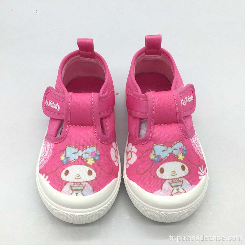 chaussures de bébé mignonnes chaussures de toile fille colorées