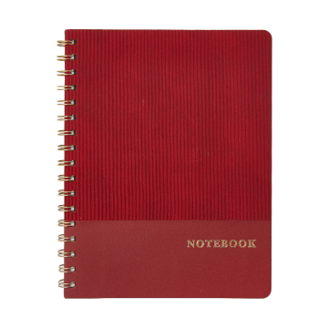 Wave texture splicing cover spiral notebook