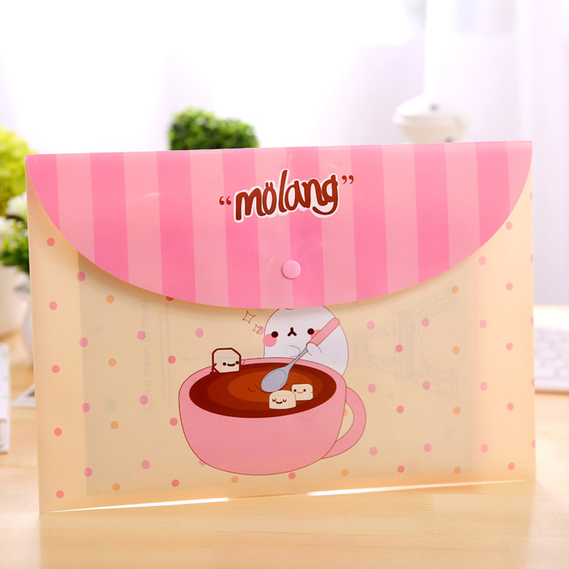 1 Pc Creative Fresh Potatoes Paper Bag PVC Materials File Bag Cute Document Bags Office and School Supplies File Folder