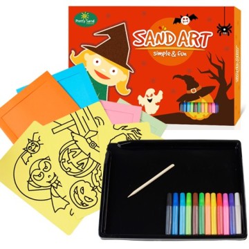 Halloween sand art kit for kids fun