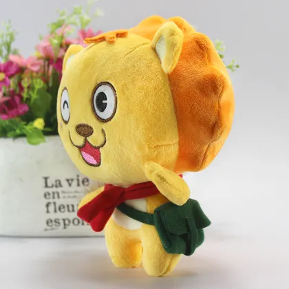25cm Standing Kids Safe Yellow Plush Cute Soft Tiger Toy, Plush Tiger, Stuffed Tiger