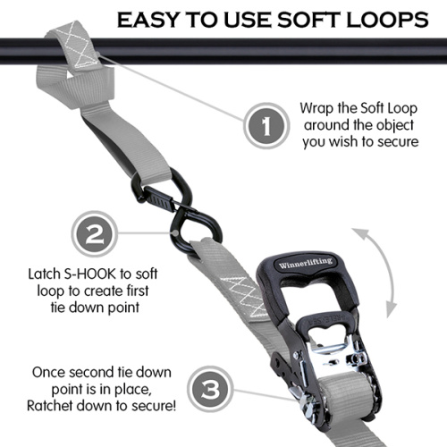 1,5 Zoll S Hook Ratchet -Gurte