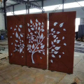 Weathering Steel Garden Screen