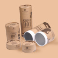 Custom Kraft Round Tube Tea Gift Box Packaging