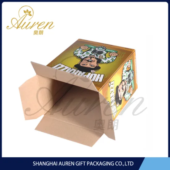 2014 cute design paper rigid corrugated folding boxes for beer pack China factory directly