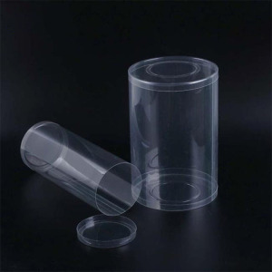 Custom Round Transparent Plastic PVC Cylinder Box