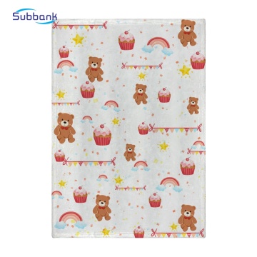 Custom Printed White Polyester Beach Towel - Subbank Wholesale 76*102cm Sublimation Blank Towel