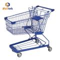 Supermarket PU wheels German Shopping Trolley