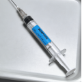 Etiqueta de seringa médica personalizável