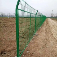Powder Coated Double Wire Mesh Fence